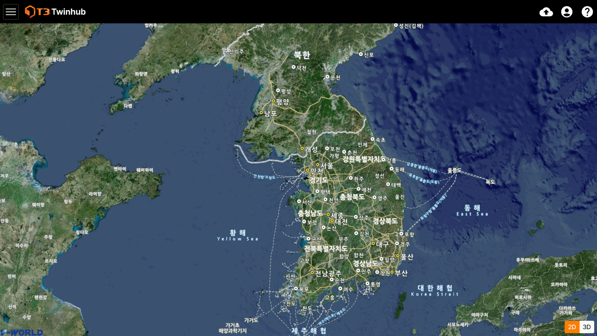 메인 지도 화면